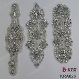 Wholesale Crystal Rhinestone Fancy Beaded Applique Belt for Wedding Dress