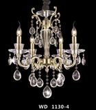 High Class Glorious Crystal Brass Restaurant Pendant Lamps Decoration