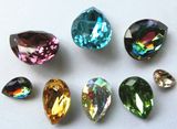 Point Back Glass Fancy Stone for Necklace Making
