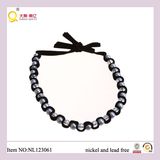 Fashion Crystal Bead Shell Necklace, Mop Necklace, New Design Glass Beads and Crystal Cross Necklace. Fashion Semiprecious Jewellery/Jewelry Necklace