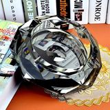 Gift Company Fashion Creative Large-Sized Crystal Ashtray Customized High-Quality European Smoke Cylinder KTV Family Use.