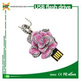 Flower Shape USB Pen Drive Metal USB Flash Drive