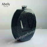 2018 Mineral Decoration Printing Oval Glass Perfume Bottle