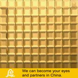 Glass Mosaic with Mirror Design in Golden Color (J04)