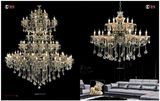 Luxury Anti-Brass Hotel Project Crystal Chandelier Lights