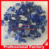 Reflective Tempered Fire Pit Glass Fire Place Glass Cabalt Blue