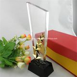 2018new Style Optical Crystal Award Colored Plaque Crystal Trophy