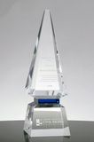 Pikes Peak Clear and Blue Crystal Award (#5490)