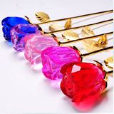 Romantic Wedding Favor Crystal Rose Flower for Guest's Gifts