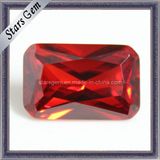 Orange Color Octagon Zirconia Synthetic Gems
