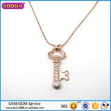 Factory Direct Sale High Quality Zinc Alloy Key Charm Necklace