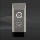 Wedge Tower Crystal Award (J-CRY064M, J-CRY064L)