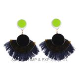 Fashion Promotion Rhinestone Alloy Fringe Big Tassels Earrings Jewelry Accessories