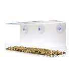 Plastic Acrylic Large Clear Window Bird Feeder (BTR-S4003)