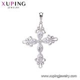 Fashion Special Star Moon Rhodium CZ Imitation Jewelry Pendant -30195