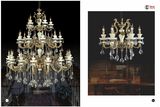 Jade Anti-Brass Zinc Alloy Crystal Chandelier Light 8L