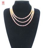 3 Strand Mixed Color Fresh Water Pearl Necklace (EN1303)