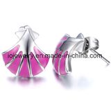 Women Stainless Steel Shell Stud Earrings