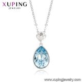 44009 Xuping Fashion Water Drop Crystals From Swarovski with Long Chains Necklace