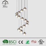 Modern Fancy LED Crystal Bubble Glass Ball Hanging Lighting for Project Chandelier