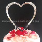 Sparkly Diamantee Single Heart Cake Decoration Wedding Cake Topper Heart