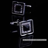 VAGULA Silver Crystal Epoxy Cuff