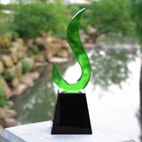 Custom K9 Crystal Trophy Double Color Crystal Awards - Free Engraving