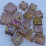 Pearl Pink Glass Cube Mosaic