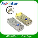 Crystal USB 2.0 Pendtive Stick Metal Swivel USB Flash Drive