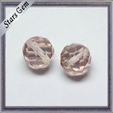 Faceted Glass Ball Beads with Hole Drilled