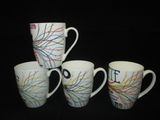 Color Lines Ceramic Bullet Mug