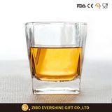 Hand Blown Square Bottom Whisky Glass Manufacture Clear Drinking Glass