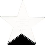 Simple K9 Optical Star Crystal Trophy