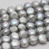 10-11mm Gray Baroque Nugget Biwa Freshwater Pearls Strands (E190018)