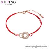 75570 Fashion Gold Charm Bracelet Plated with Colorful Circles