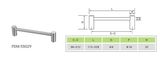 Stainless Steel Furniture Pull Kitchen Cabinet Handle