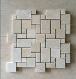 Cream Marfil Frech Pattern Beige Marble/Travertine Tiles Mosaic