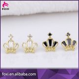 Stylish Semi Joias Brazilian Gold Princess Stud Earring