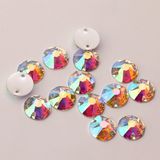 10mm Rivoli 2 Holes Ab Crystal Sew on Resin Stone, Epoxy Material Stone