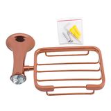 Sanitary Ware Bathroom Luxury Wall Mounted Soap Dish and Basket in Rose Gold and Painted