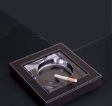 European Cortical Crystal Glass Ashtray Large Creative Personality Living Room Coffee Table Men Retro Office Use