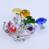 Diamond Crystal Glass Cupboard Cabinet Drawer Door Furniture Knob