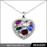 Heart Crystal Pendant Necklace, Wholesale Fashion Handmade Necklace #19683