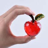 40mm Crystal Apple Paperweight for Home Decoration Wedding Favor Gift