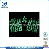 Durable Modeling Glow in The Dark Letter Sticker Label