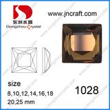 8-25mm Delicate Cuts Square Flat Back Mirror Glass Stones for Jewelry Accessories