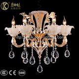 Prefect Golden Zinc Alloy Crystal Chandelier Light