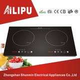 Two Burners Polished Plate Induction Cooker/Dual Plate Cooktop