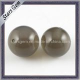 Brown Color Round Shape Cubic Zirconia String Beads