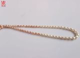 5-6-7mm Mixed Color Rice Natural Pearl Necklace (ES130-3)